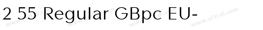 2 55 Regular GBpc EU字体转换